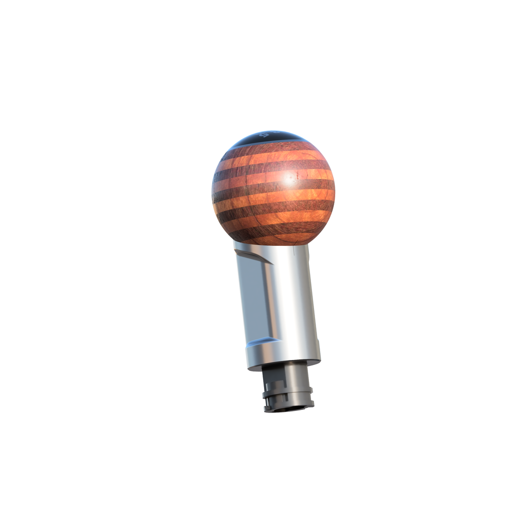 Limited Edition Carrera T style exotic layered wood shift knob for 6-speed models.