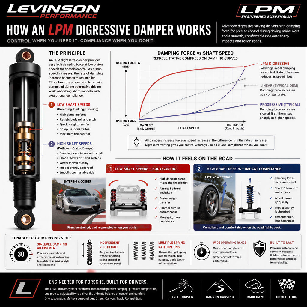 LPM Coilover System - 911 997 2WD (Base Carrera, S, C2) models 2005-2012