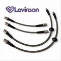 Stainless Steel Brake Lines with Clear Cover, 4-line kit for 924/944/968
