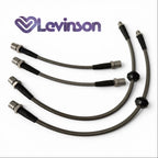 Stainless Steel Brake Lines with Clear Cover, 4-line kit for 924/944/968