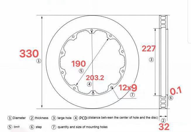 Big Brake Kit - Porsche 944, 1985.5+ NA models (not for Turbo)