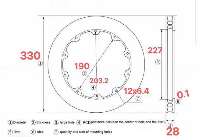Big Brake Kit - Porsche 944, 1985.5+ NA models (not for Turbo)