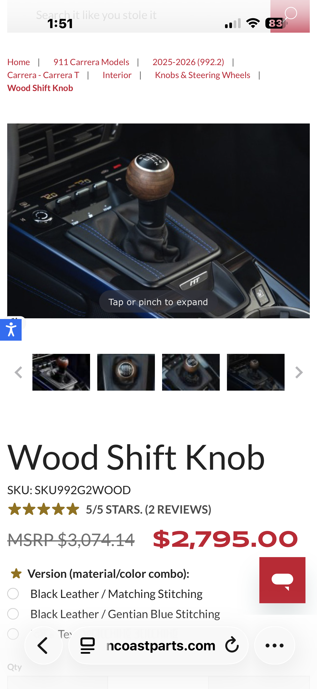 Levinson Performance Layered Hardwood PDK Shift Handle