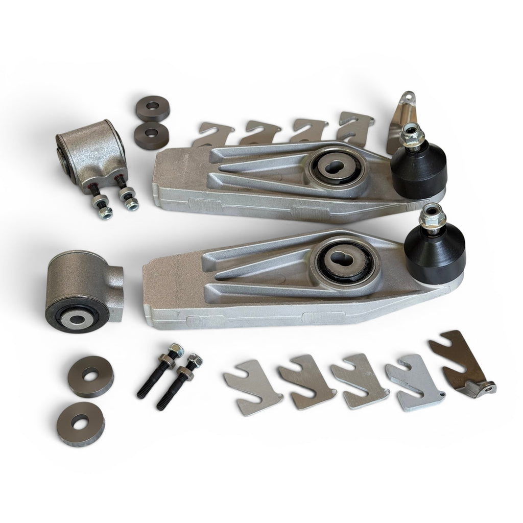 OEM GT3-style lower control arms for most 1997-present 911/Cayman/Boxster/718