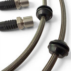 Stainless Steel Brake Lines with Clear Cover, 4-line kit for 924/944/968