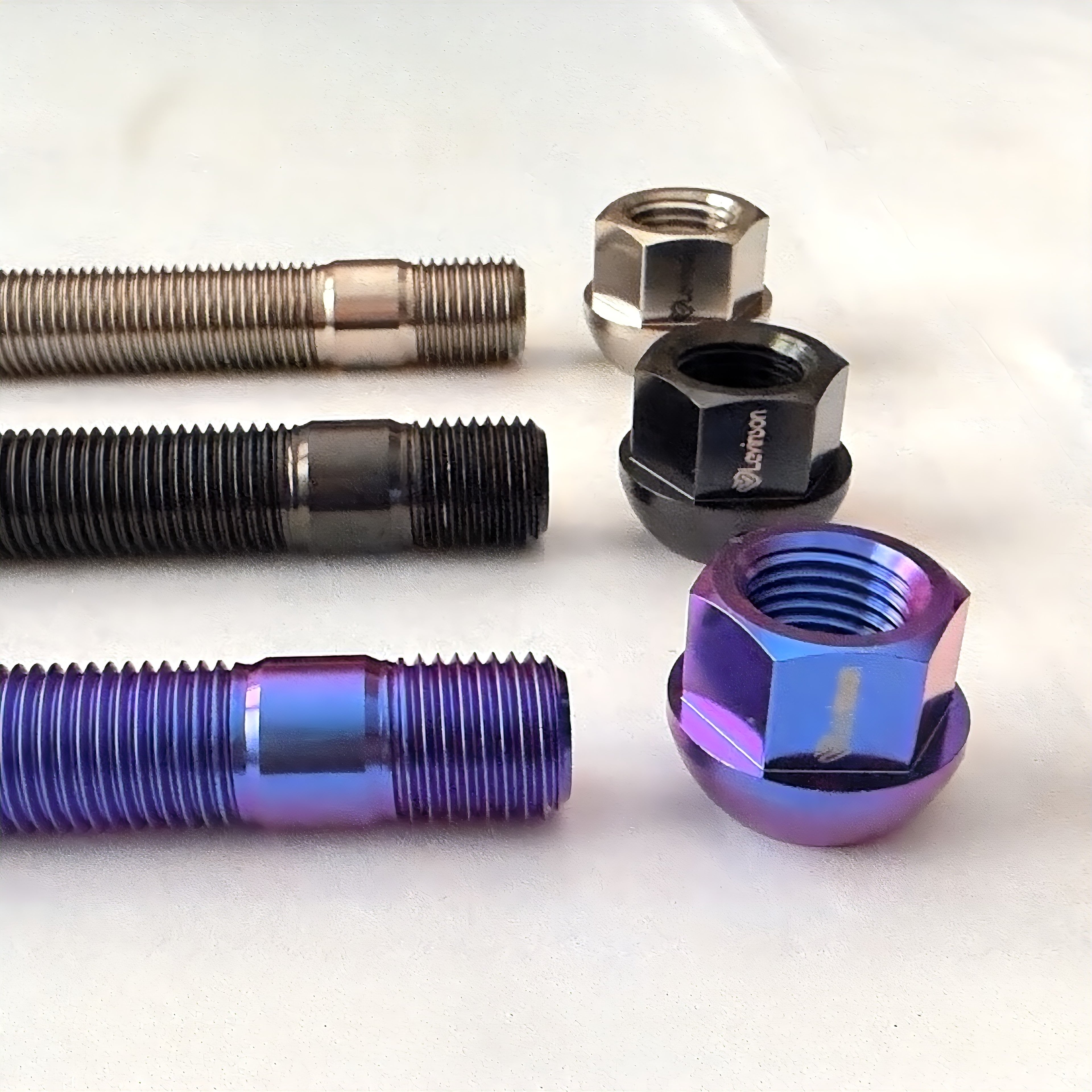 Titanium wheel studs for Porsche 911, Cayman, Boxster, Cayenne, Panamera, Macan