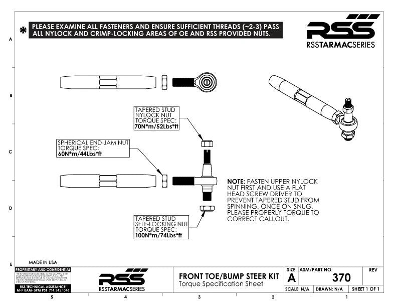 382 Front Bump - Toe Steer Link/Arm - Outer Ball Joint Pin Rebuild Kit — image 4
