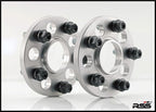 383 (7mm) Hubcentric "Split Finish" Silver Spacer/Black Wheel Bolts — image 5
