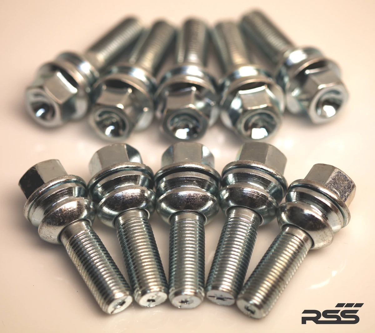 50179-10-10   Extended  Lug  Bolts  10 Pack - for Track and Street - SILVER — image 1