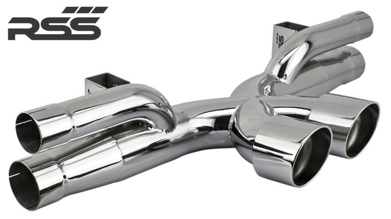 1208/30 RSS X-Pipe Center Exhaust - (997 GT3 + 991.1 GT3/RS) Black Ceramic Coat Finish — image 3