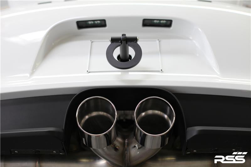 1208/30 RSS X-Pipe Center Exhaust - (997 GT3 + 991.1 GT3/RS) Black Ceramic Coat Finish — image 4