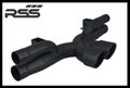 1208/30 RSS X-Pipe Center Exhaust - (997 GT3 + 991.1 GT3/RS) Black Ceramic Coat Finish — image 1
