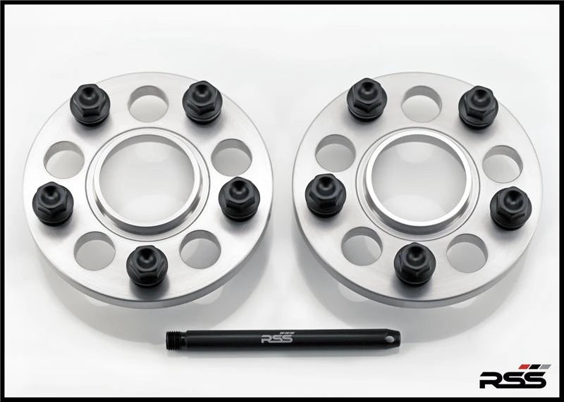 396 (15mm) Hubcentric Silver Spacer/Black Wheel Bolts - 970/971 Panamera