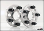 394 (5mm) Hubcentric "Split Finish" Silver Spacer/Black Wheel Bolts 970/971 Panamera