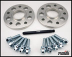 376 (7mm) Cayenne Hubcentric Silver Spacer/Silver Wheel Bolts